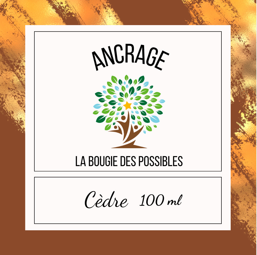 BOUGIE ANCRAGE PARFUM CEDRE 100G